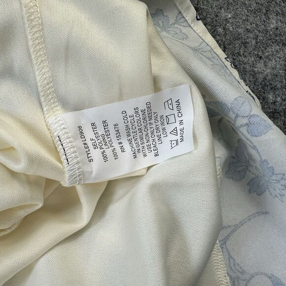 Love and Promises Dress Women Large Blue Floral Ruffles Lace Bohemian Boho Lined - Picture 10 of 13